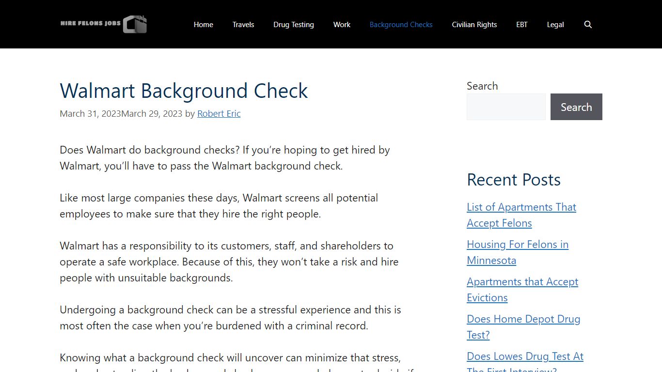 Walmart Background Check 2023: Will You Pass? - Hire Felons